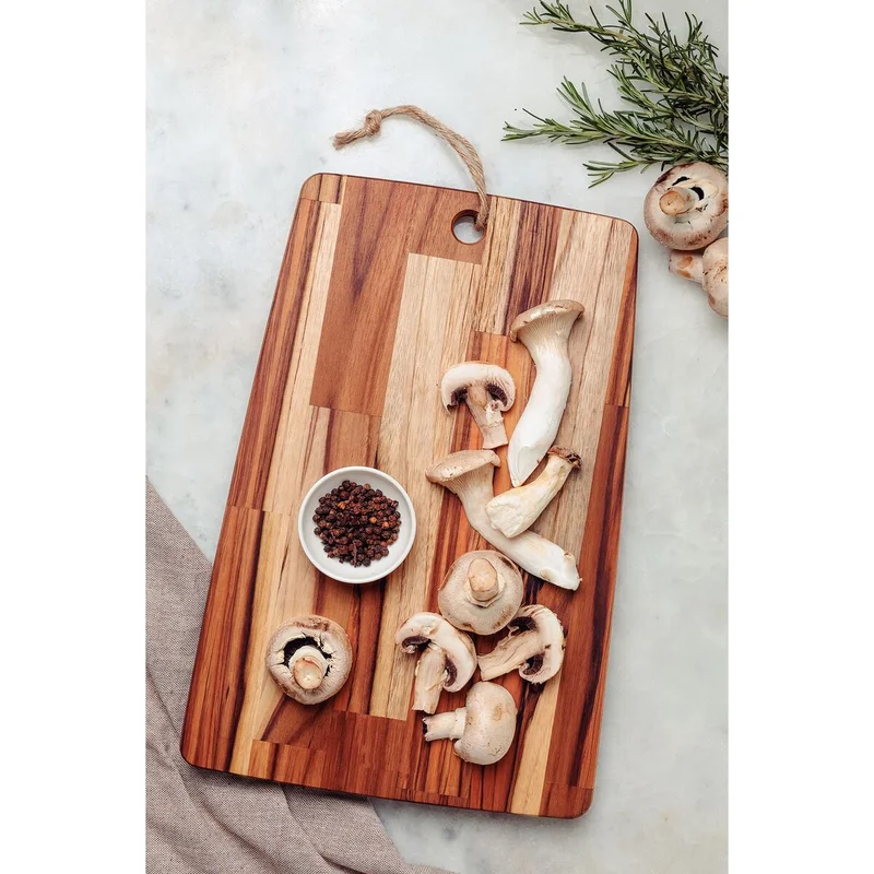 ترامونتينا Tramontina Kitchen 40x27-cm Rectangular Teak Wood FSC Cutting Board